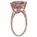 9ct Rose Gold Morganite Triangle Fancy Ring