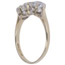 9ct Yellow Gold Cubic Zirconia Three Stone Ring