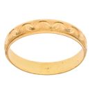 22ct Yellow Gold Patterned Wedding Band 3.5mm