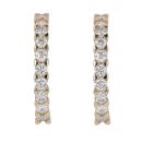 9ct Yellow Gold 0.70ct Brilliant Cut Lab Grown Diamond Hoop Earrings