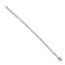 9ct White Gold 6.50ct Diamond Tennis Bracelet 7"