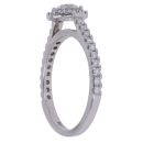 Platinum 0.75ct Brilliant Cut Diamond Cluster Ring