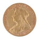 1900 Victoria Old Head UK Full Sovereign Coin