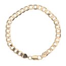 9ct Yellow Gold Curb Bracelet 9"