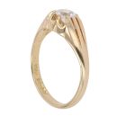 18ct Yellow Gold Cubic Zirconia Patterned Signet Ring