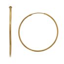 22ct Yellow Gold Plain Hoop Earrings