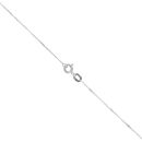 9ct White Gold 0.13cts Diamond And Amethyst Pendant And 16" Chain by Anya Belle