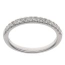 Platinum 0.22ct Brilliant Cut Diamond Half Eternity Ring