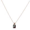 9ct Yellow Gold 0.01ct Diamond And Mystic Topaz Pendant And Chain 18"