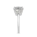 9ct White Gold 2.50ct Oval Cut Trilogy Lab Grown Diamond Ring Lab Grown