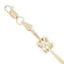 14ct Yellow Gold Fancy Bracelet 7"