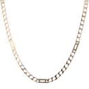 9ct Yellow Gold Fancy Curb Chain 18"