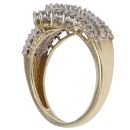 9ct Yellow Gold 0.60ct Baguette And Brilliant Cut Diamond Fancy Ring
