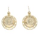 14ct Yellow Gold Lion Drop Earrings