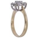 18ct Yellow Gold 1.00ct Brilliant Cut Diamond Cluster Ring