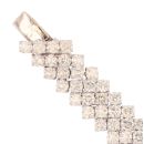 14ct White Gold 15.70ct Brilliant Cut Diamond Bracelet 7.5"