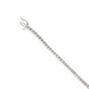 18ct White Gold 1.00ct Brilliant Cut Diamond Tennis Bracelet 7"