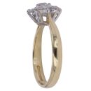 18ct Yellow Gold 1.00ct Brilliant Cut Diamond Cluster Ring