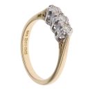 18ct Yellow Gold 0.15ct Diamond Trilogy Ring
