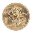 1918 George V Large Head Canada Full Sovereign Coin