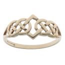 9ct Yellow Gold Patterned Celtic Ring