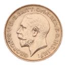 1911 George V Large Head UK Half Sovereign Coin