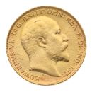 1909 Edward VII Large Head UK Half Sovereign Coin