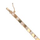 9ct Yellow Gold Cubic Zirconia Bracelet 7.5"