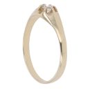 9ct Yellow Gold Cubic Zirconia Single Stone Ring