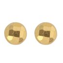 22ct Yellow Gold Textured Ball Stud Earrings