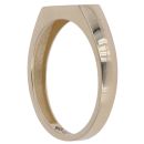 14ct Yellow Gold Hexagon Signet Ring