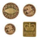 1999 The Last Sovereigns of the 20th Century UK Coin Set Proof Boxed