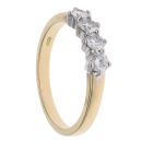 18ct Yellow Gold 0.50ct Brilliant Cut Diamond Four Stone Ring