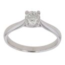 18ct White Gold 0.66ct Brilliant Cut Diamond Solitaire Ring