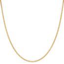 22ct Yellow Gold Flat D Cut Chain 18"