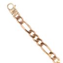 9ct Yellow Gold Figaro Bracelet 8.5"