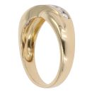 18ct Yellow Gold 0.50ct Brilliant Cut Diamond Crossover Ring