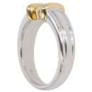 18ct Yellow And White Gold 0.48ct Brilliant Cut Diamond Solitaire Ring