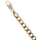 9ct Yellow Gold Curb Bracelet 8"