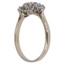 9ct Yellow Gold Cubic Zirconia Three Stone Ring