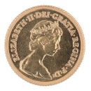 1982 Elizabeth II Decimal Portrait UK Half Sovereign Coin