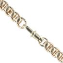 9ct Yellow Gold Rollerball Chain 20"