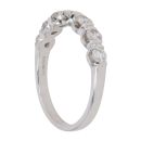 18ct White Gold 0.50ct Brilliant Cut Diamond Half Eternity Ring