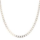 9ct Yellow Gold Square Curb Chain 18"