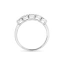9ct White Gold 0.70ct Oval And Emerald Cut Lab Grown Diamond Ring
