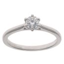 Platinum 0.40ct Brilliant Cut Diamond Solitaire Ring