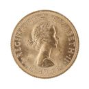 1958 Elizabeth II First Portrait UK Full Sovereign Coin