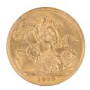 1911 George V Large Head UK Full Sovereign Coin