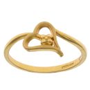 22ct Yellow Gold Heart Ring