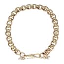9ct Yellow Gold Rollerball Bracelet 8"